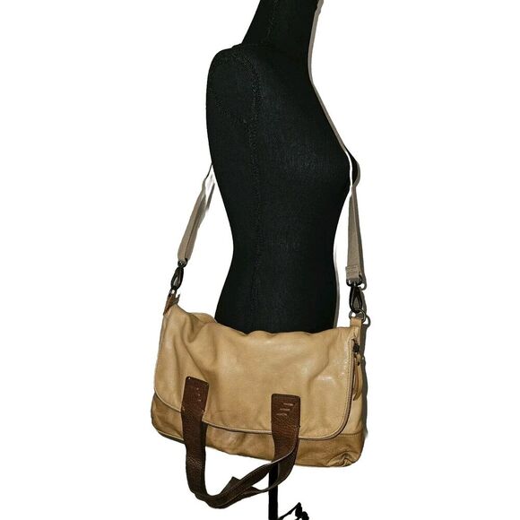 Cynthia Rowley Brown Foldover Leather Satchel Women's Handbag - Picture 7 of 16